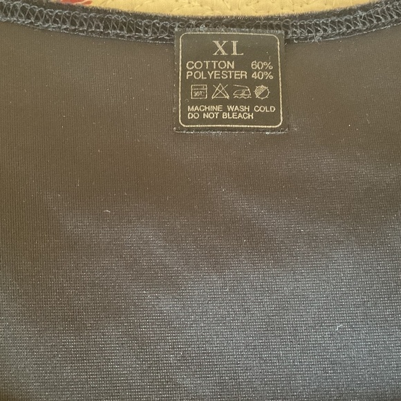 Black Velvet Sleeveless Stretch Top Size XL - Picture 3 of 4